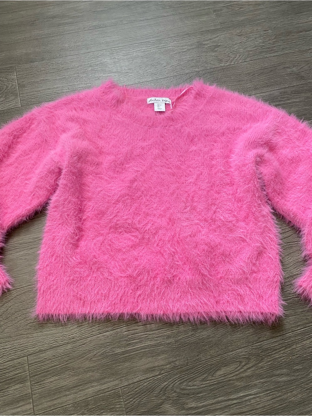 London Kaye Pink Fuzzy Sweater